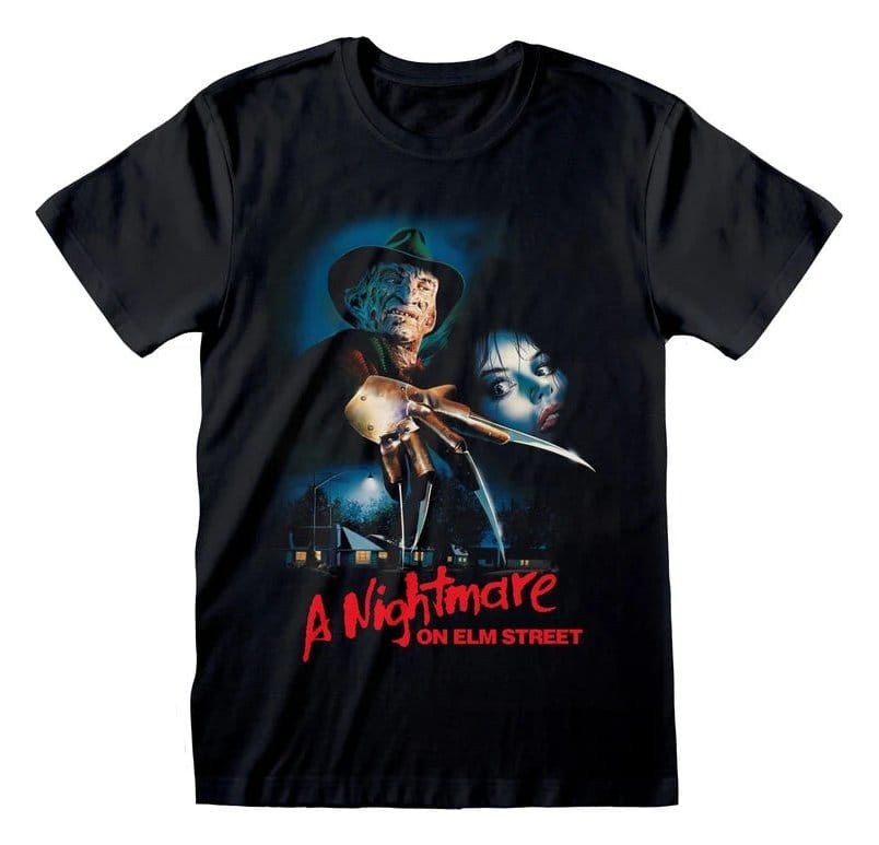 Nightmare on Elm Street T-Shirt Logo Poster Black Size XXL