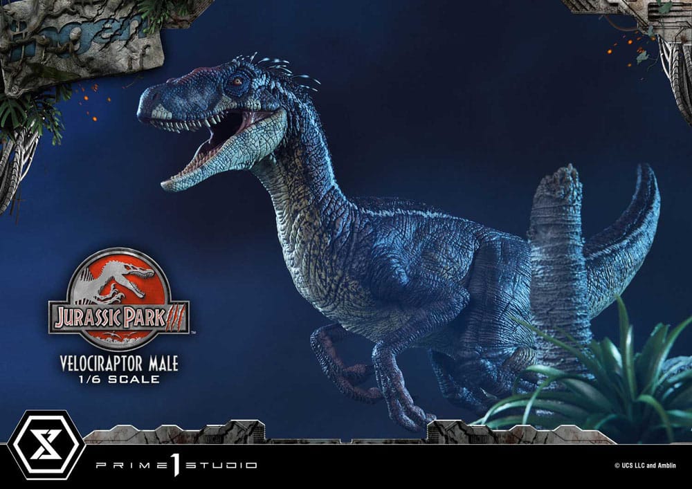 Jurassic Park III Legacy Museum Collection Statue 1/6 Velociraptor Male Bonus Version 40 cm Prime 1 Studio