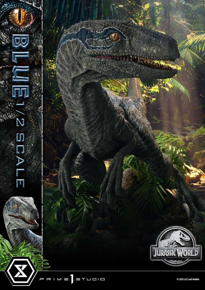 Jurassic World: Fallen Kingdom (Film) Legacy Museum Collection Statue 1/2 Blue 88 cm Prime 1 Studio