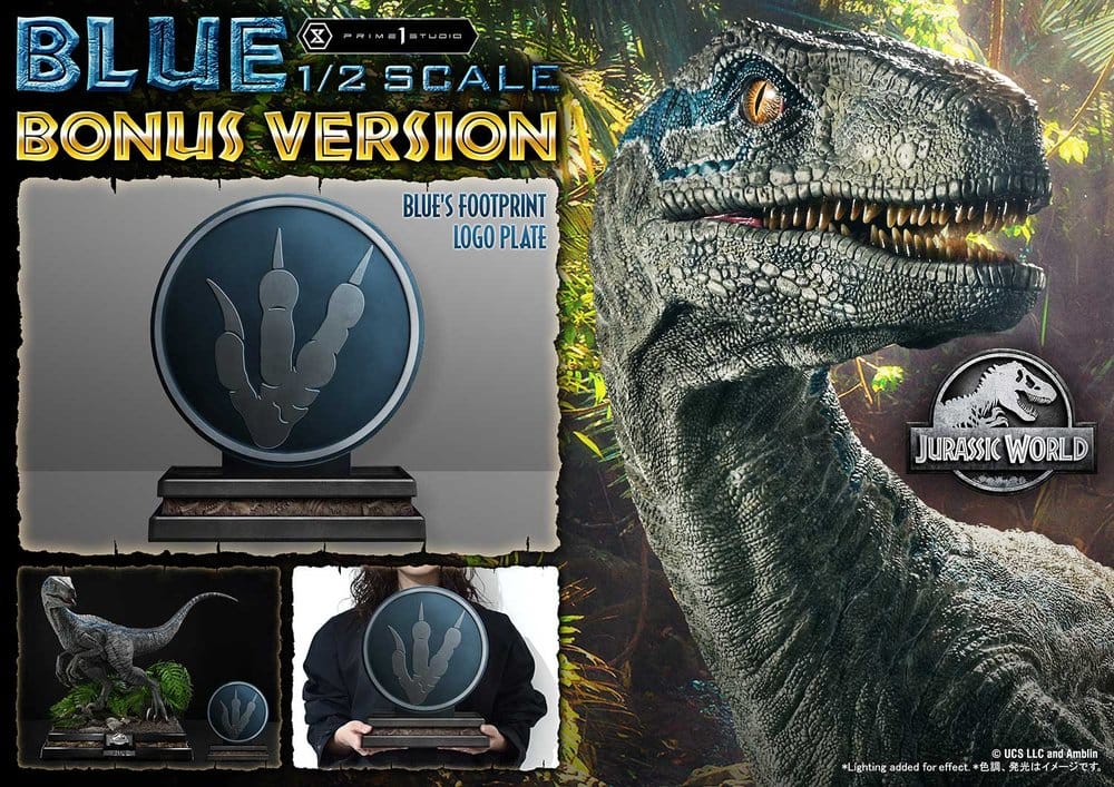 Jurassic World: Fallen Kingdom (Film) Legacy Museum Collection Statue 1/2 Blue Bonus Version 88 cm Prime 1 Studio
