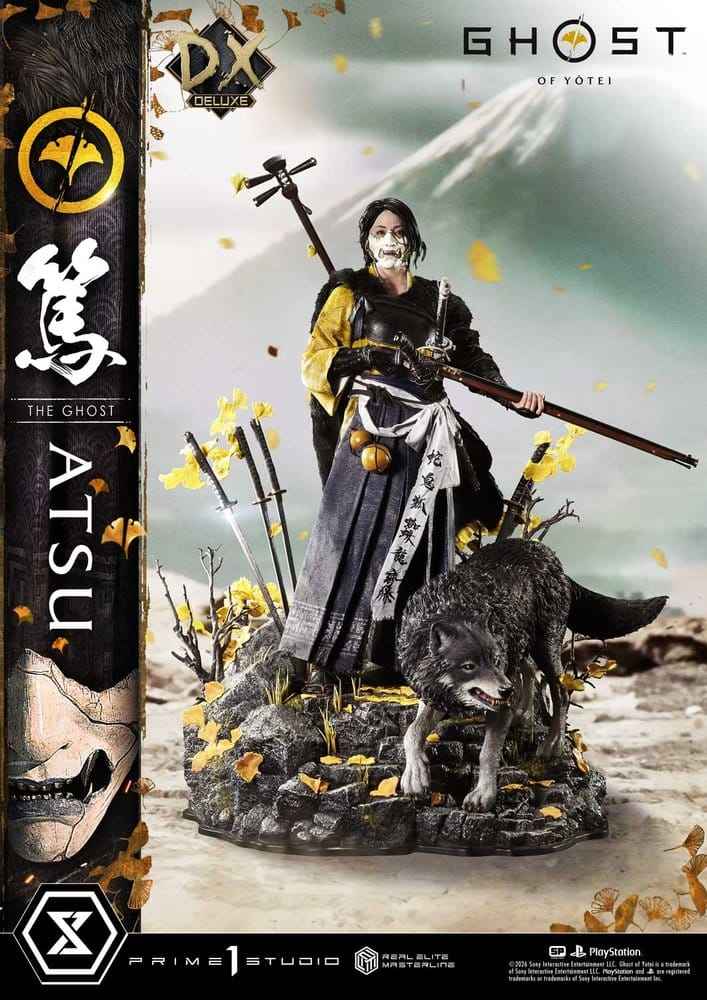 Ghost of Yotei Real Elite Masterline Statue 1/4 Atsu Deluxe Version 59 cm