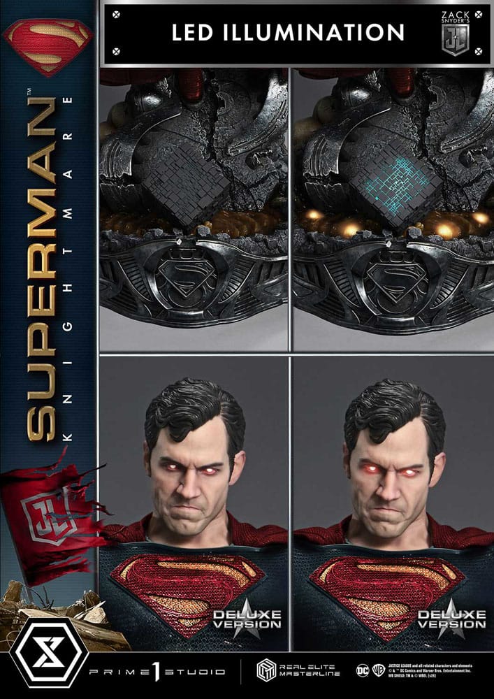 Zack Snyder's Justice League Real Elite Masterline Series Statue 1/3 Superman Knightmare Color Edition Deluxe Ver. 95 cm Prime 1 Studio