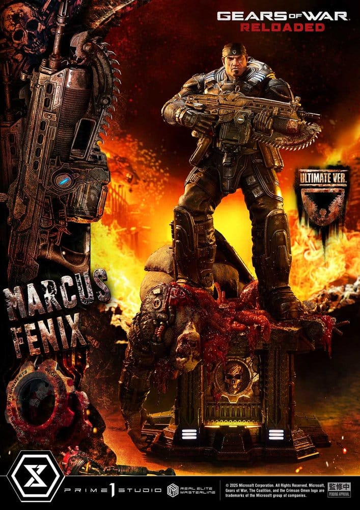 Gears of War: Reloaded Real Elite Masterline Series Statue 1/3 Marcus Fenix Ultimate Version 97 cm Prime 1 Studio