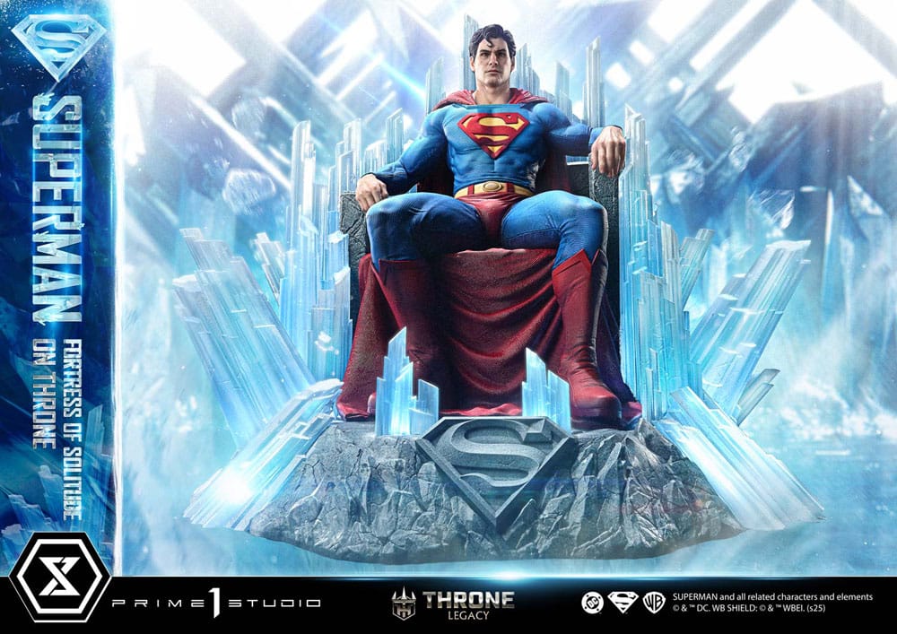 DC Comics Throne Legacy Collection Statue Statue 1/4 Superman Fortress of Solitude on Throne (Design by Gabriele Dell'Otto) 52 cm Prime 1 Studio