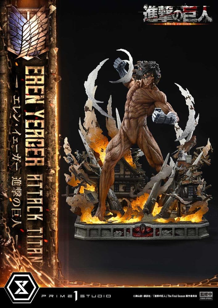 Attack on Titan (TV animation) Ultimate Diorama Masterline Statue Eren Yeager Attack Titan Bonus Version 81 cm