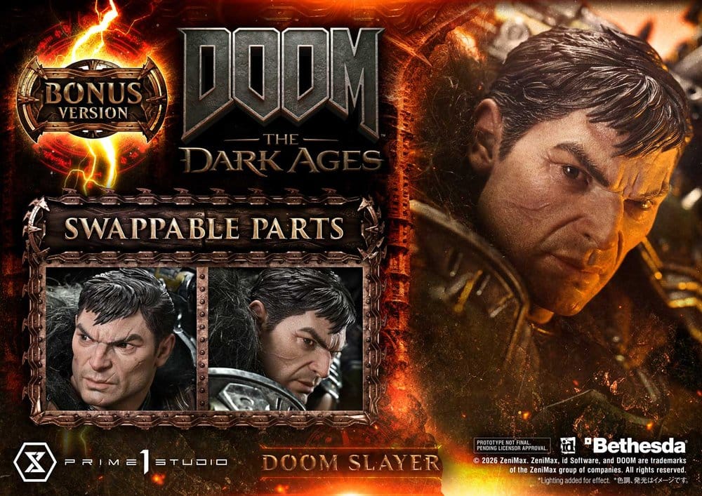 DOOM: The Dark Ages Ultimate Premium Masterline Series Statue 1/4 DOOM Slayer DX Bonus Version 77 cm