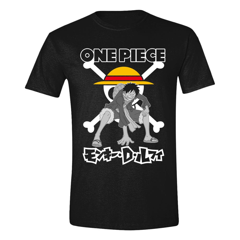 One Piece T-Shirt Luffy Skull Size M
