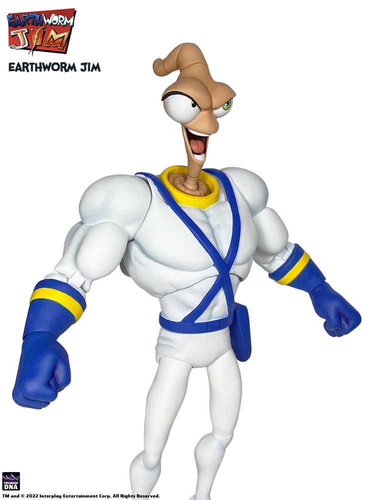 Earthworm Jim Accessory Pack Wave 1: Worm Body & Jim Heads Premium DNA Toys