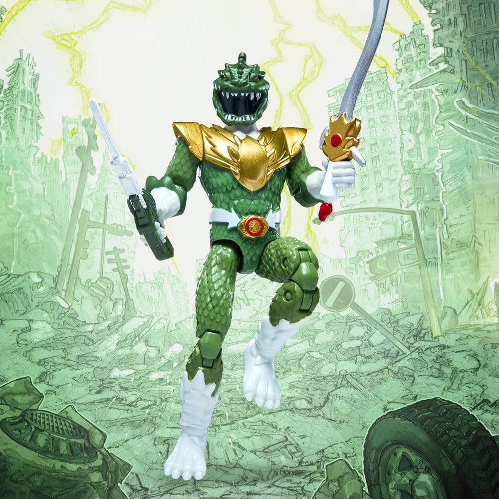 Mighty Morphin Power Rangers x Godzilla Action Figure Green Godzilla Playmates