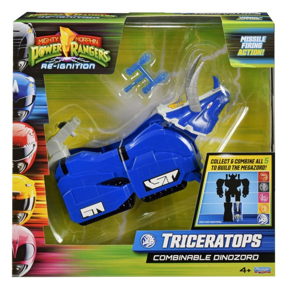 Mighty Morphin Power Rangers Combinable Dinozord Action Figure Triceratops 20 cm Playmates