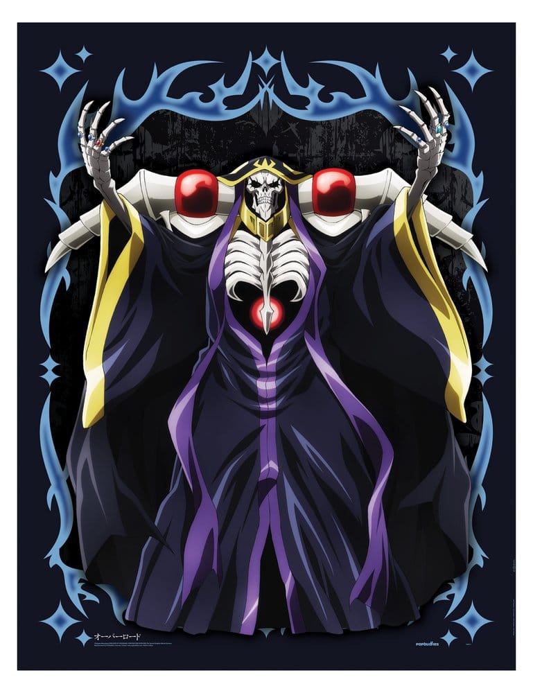 Overlord Fabric Poster Ainz Ooal Gown 130 x 170 cm