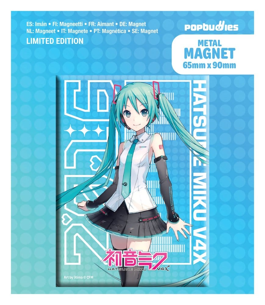 Hatsune Miku Fridge Magnet V4x Metal POPbuddies