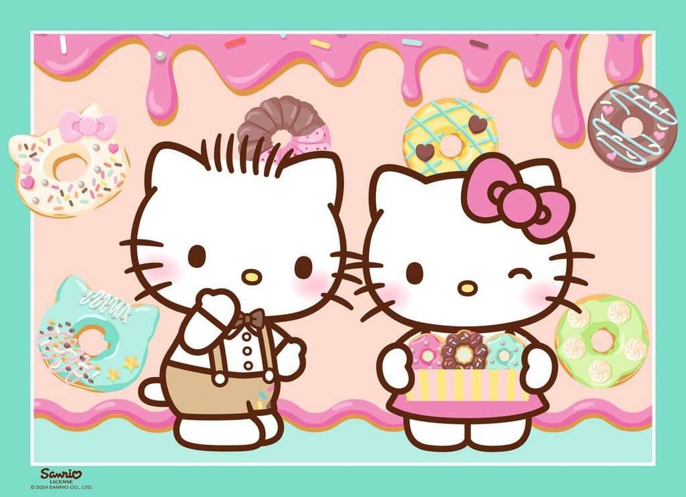 Hello Kitty Puzzle 4-Pack Let's Go, Hello Kitty! (4x100 Pieces)