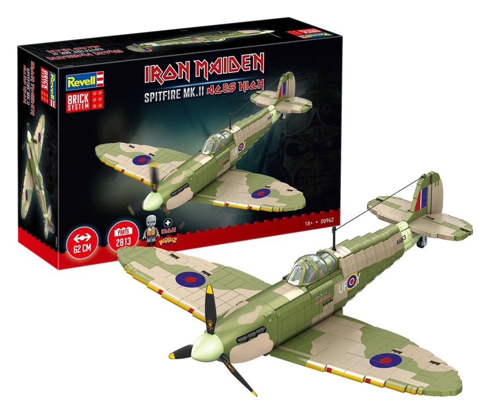 Iron Maiden Brick System Construction Kit Set Spitfire MK.II Aces High 58 cm Revell