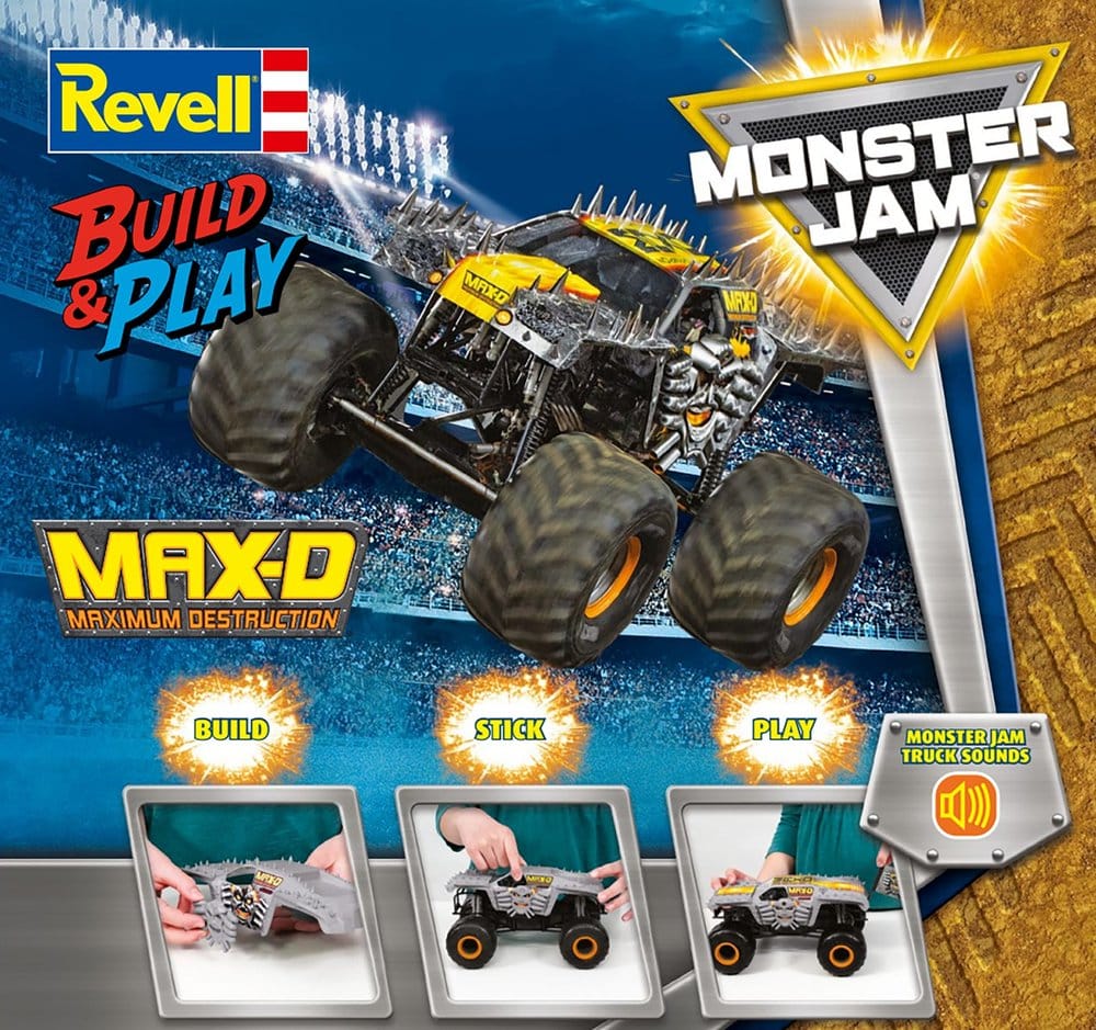 Monster Jam Revell Build & Play Kit Monster Jam Max-D Revell