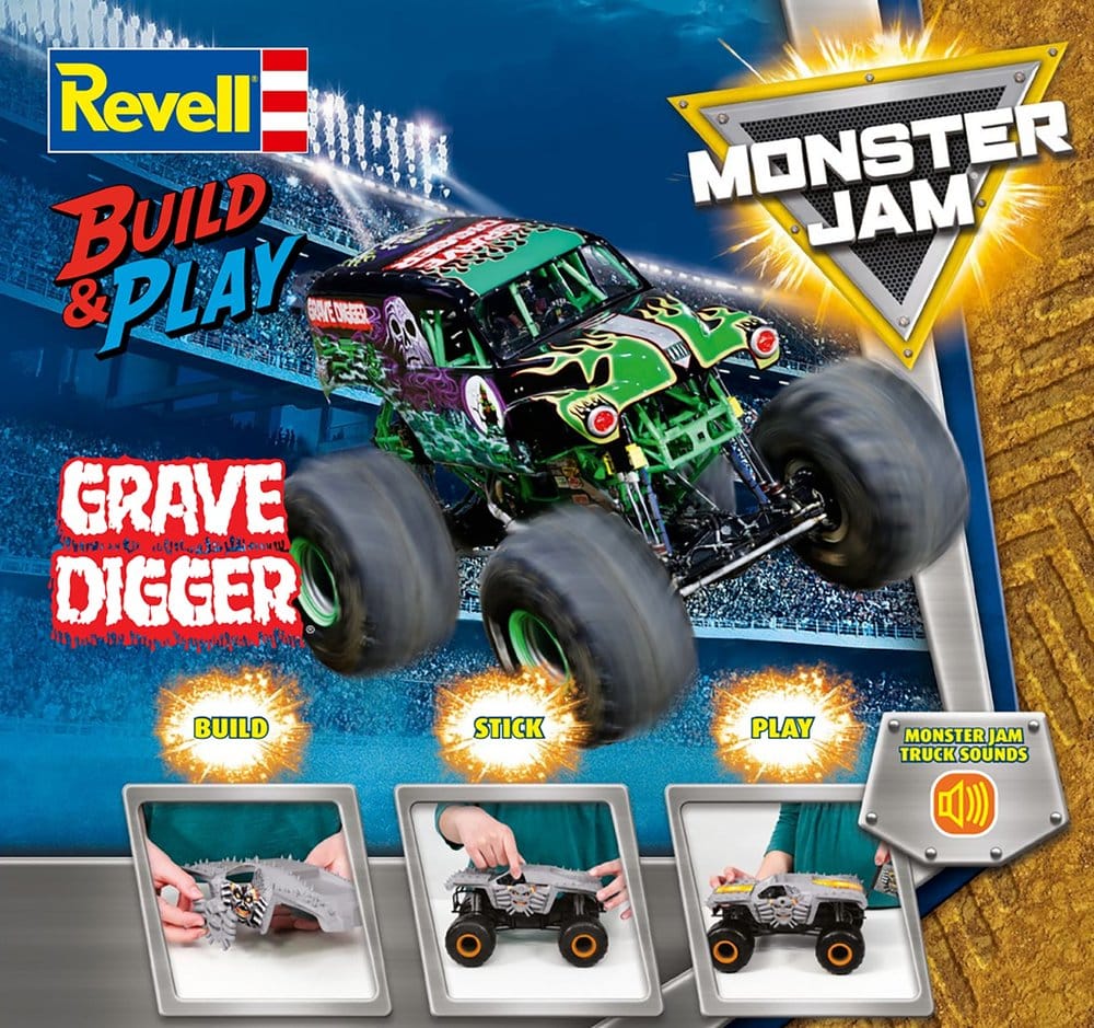 Monster Jam Revell Build & Play Kit Monster Jam Grave Digger Revell