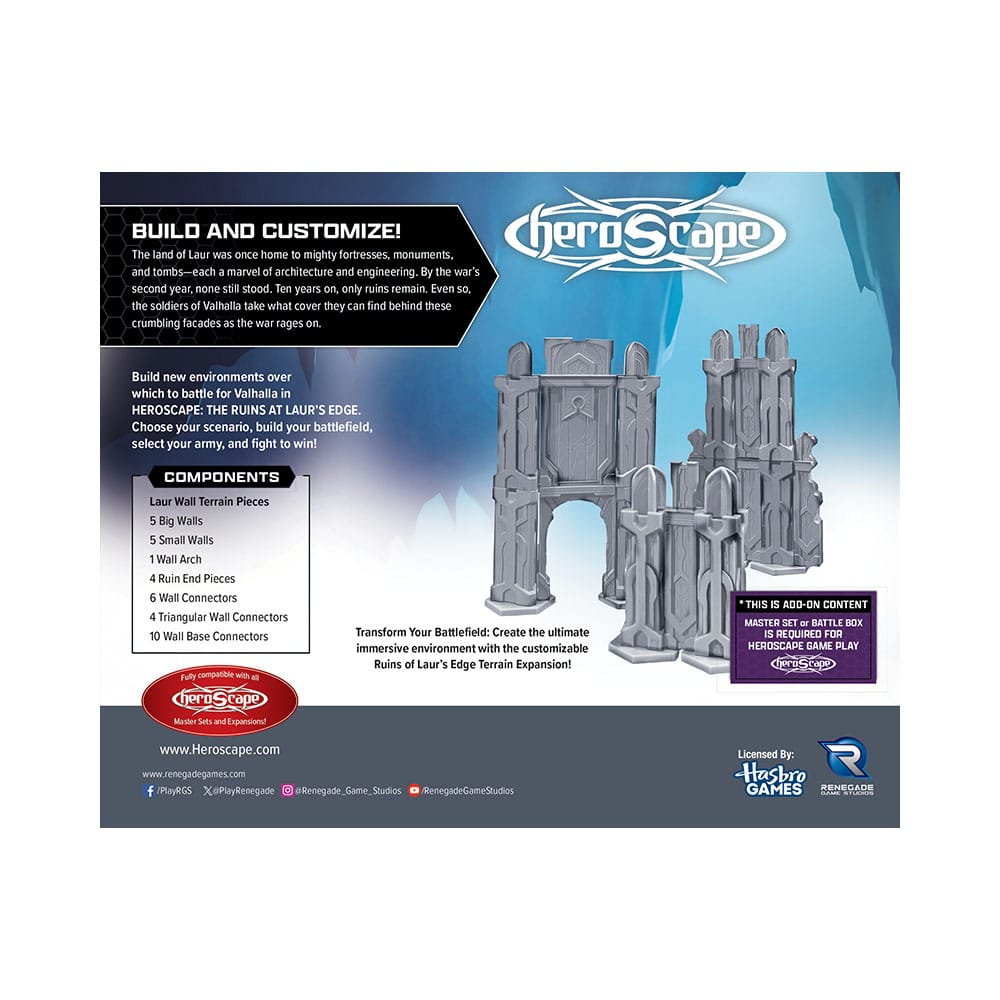 Heroscape Terrain Expansion The Ruins at Laur's Edge *English Version* Renegade