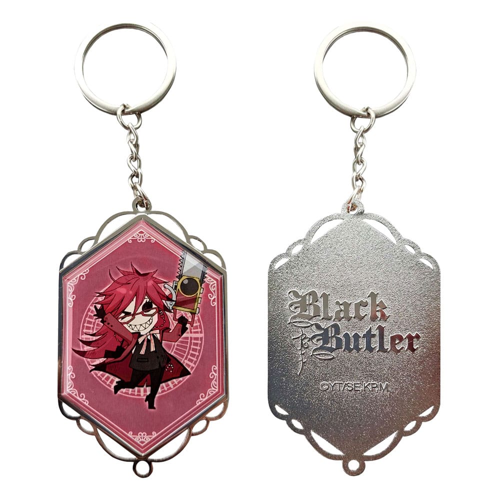 Black Butler PVC Keychain Grell Keyrings