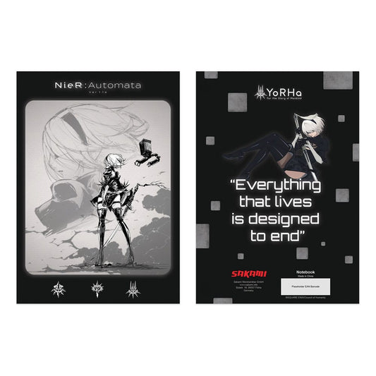 NieR: Automata Ver1.1a Notebook - FanofThings.co.uk