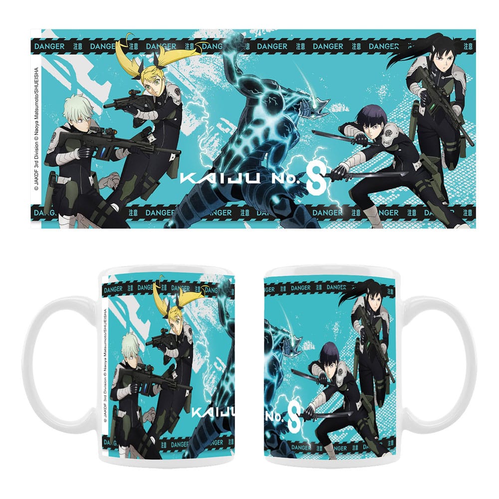 Kaiju No. 8 Ceramic Mug Kaiju No. 8, Reno Ichikawa, Soshiro Hoshina, Mina Ashira, Kikoru Shinomiya Season 2 Sakami Merchandise