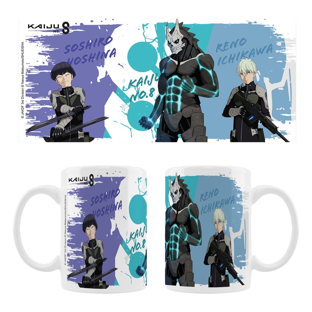 Kaiju No. 8 Ceramic Mug Kaiju No. 8, Reno Ichikawa, Soshiro Hoshina Season 2 Sakami Merchandise