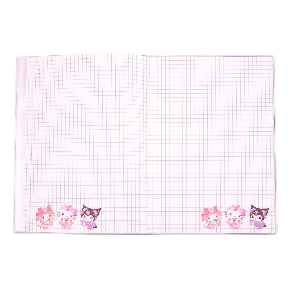 Sanrio Notebook Hello Kitty & Friends Sakura Series Holographic Checkered Sakami Merchandise