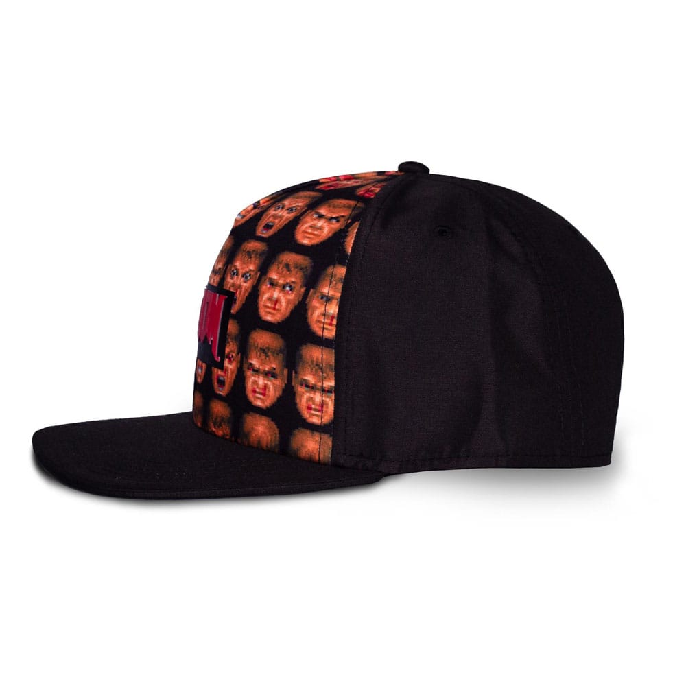 Doom Snapback Doom Faces Background
