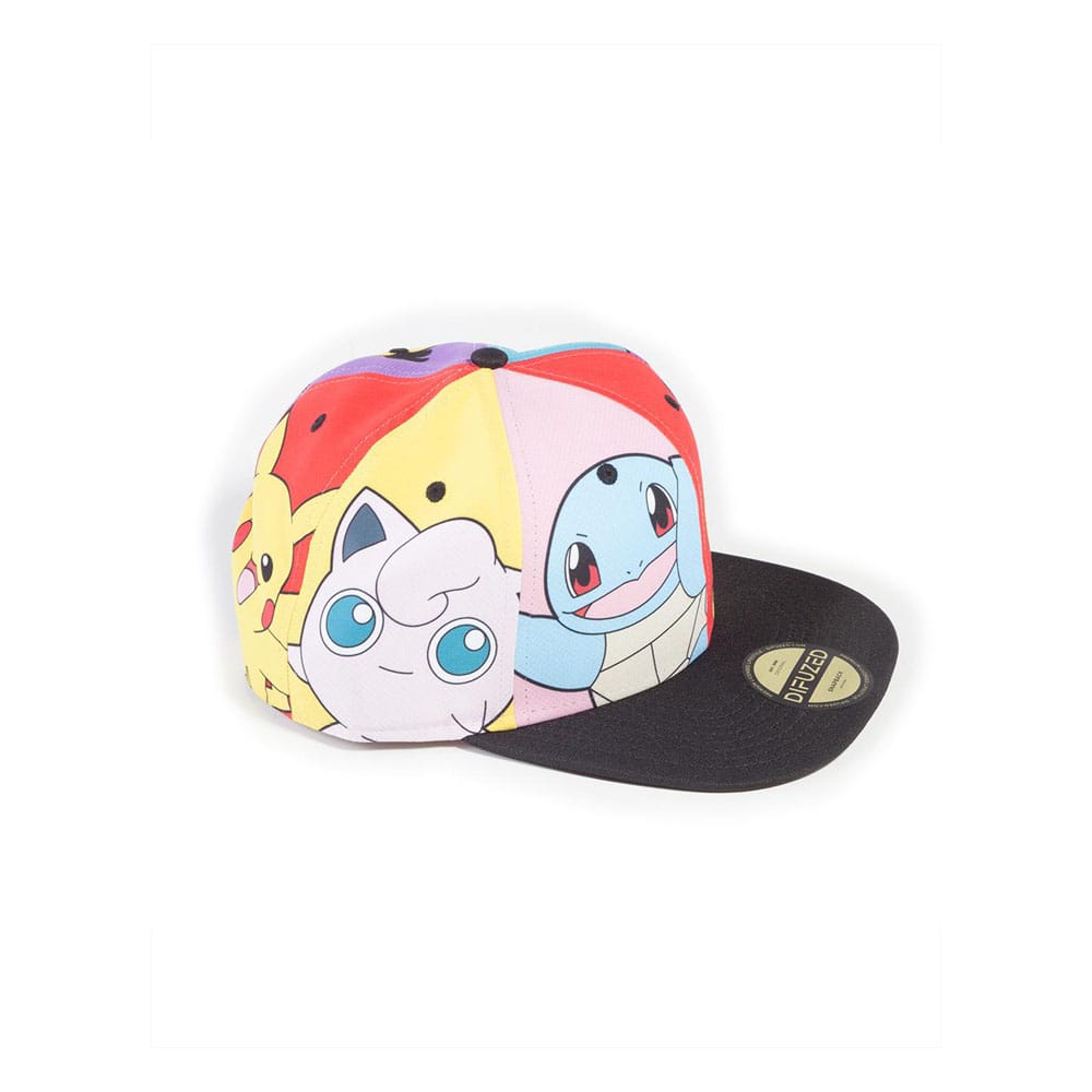 Pokemon Snapback Cap Multi Pop Art Difuzed