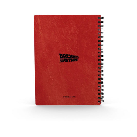 Back to the Future Notebook with 3D-Effect DeLorean