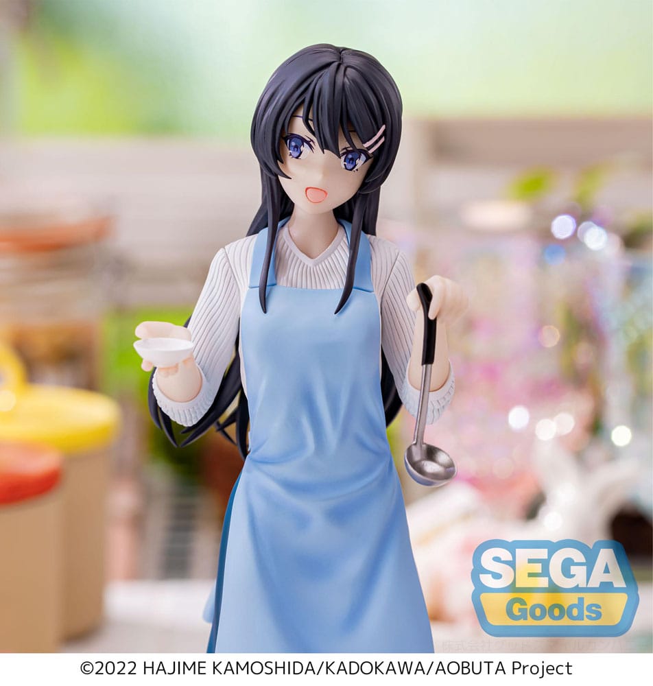 Rascal Does Not Dream of Bunny Girl Senpai Luminasta PVC Statue Mai Sakurajima Apron 14 cm Statues