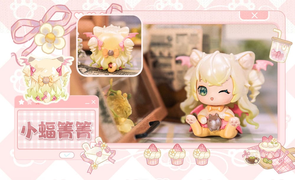 Original Character Trading Figures Cat Nizizi-Kitten Agency 7 cm Assortment (8) Mini-figures