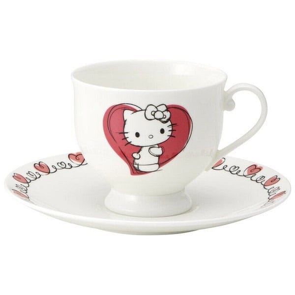 Sanrio Bone China Mug & Plate Set Hello Kitty Cups & Mugs