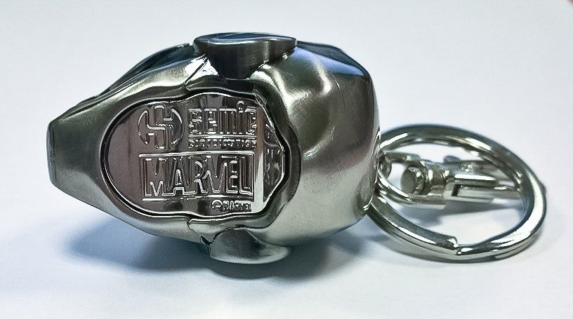 Marvel Comics Metal Keychain Iron Man Helmet Mark II
