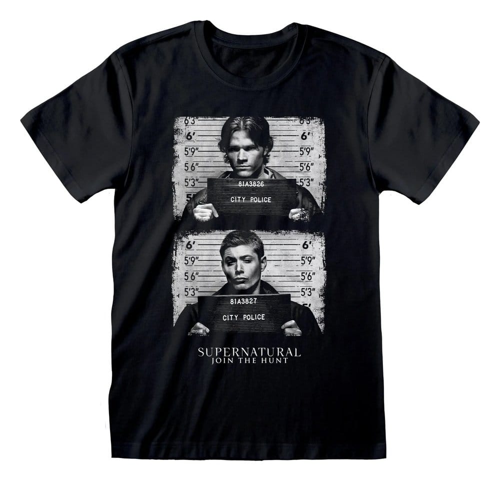 Supernatural T-Shirt Line Up Black Size L