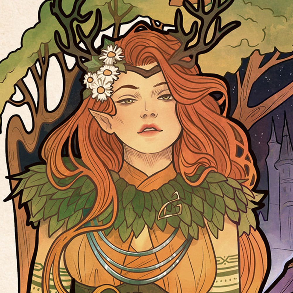 Critical Role Art Print Marisha Ray: 10th Anniversary Art Nouveau Illustrations 46 x 28 cm - unframed Posters &