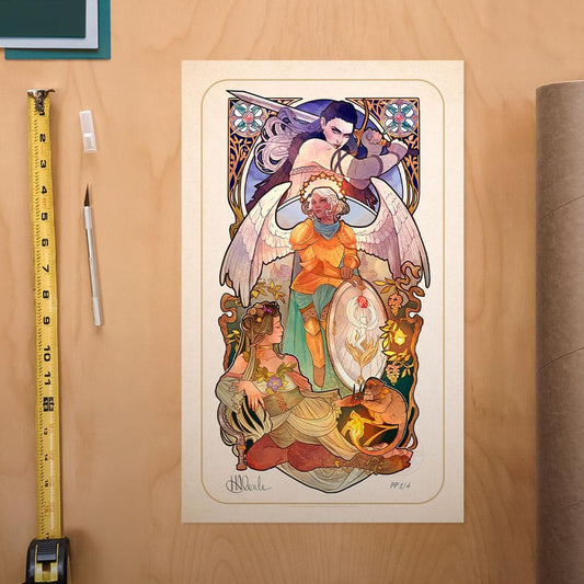 Critical Role Art Print Ashley Johnson: 10th Anniversary Art Nouveau Illustrations 46 x 28 cm - unframed Sideshow Collectibles