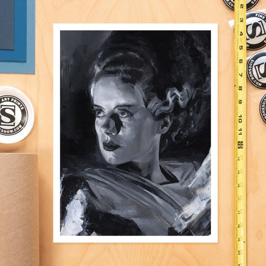 Bride of Frankenstein Art Print Bride of Frankenstein by Chris Valentine 41 x 31 cm - unframed Sideshow Collectibles