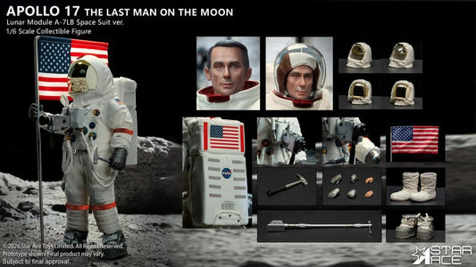 NASA Apollo 17 Action Figure 1/6 The Last Man on the Moon 30 cm Star Ace Toys