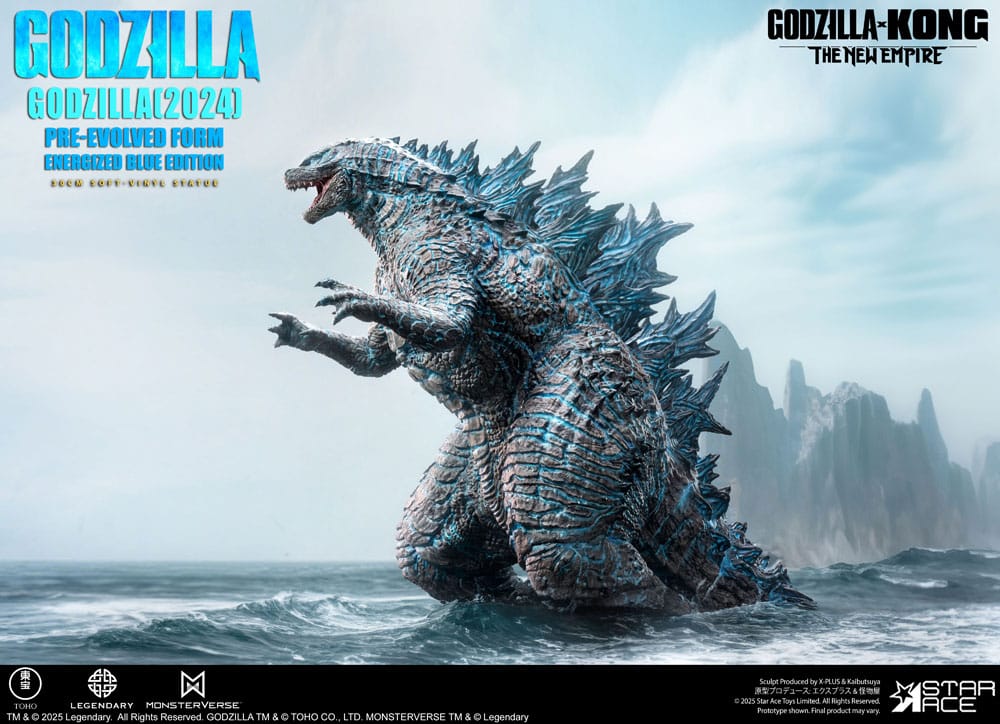 Godzilla vs. Kong: The New Empire Soft Vinyl Statue Godzilla (2024) Evolved Blue Edition 28 cm Star Ace Toys