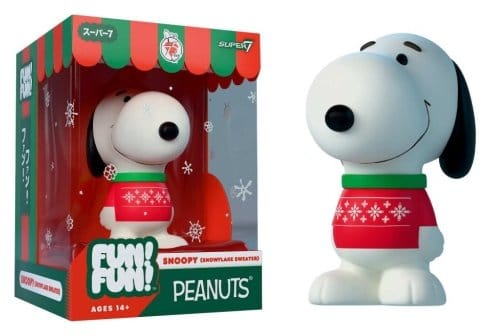Vintage Peanuts Fun! Fun! Mini Figure Wave 03 Holiday Snoopy (Snowflake Sweater)