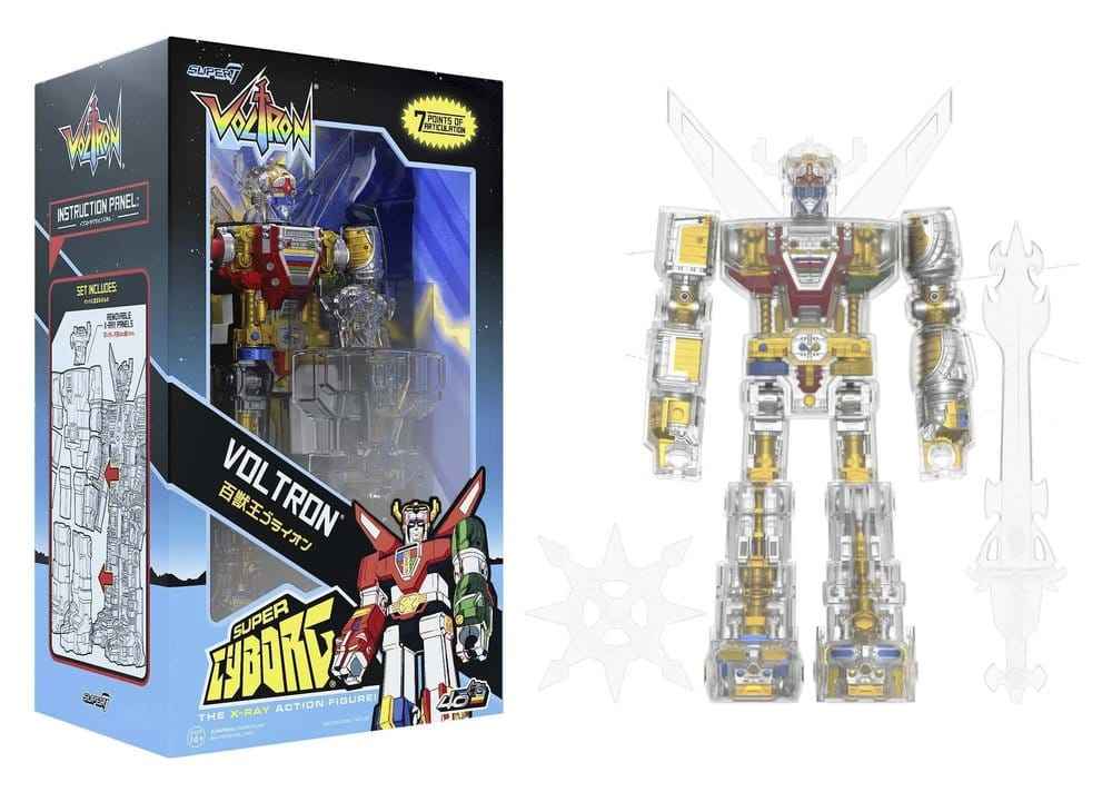 Voltron Super Cyborg Action Figure Voltron (Clear) 35 cm