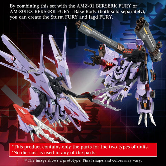 Zoids Model Kit Accesoory Set AM-Z01CP Berserk Fury Sturm & Jagd Unit Takara Tomy