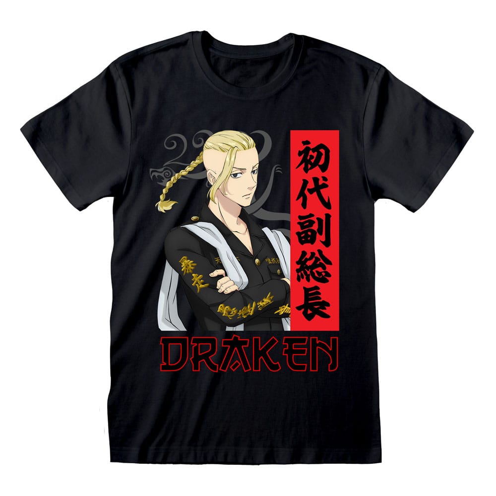 Tokyo Revengers T-Shirt Draken Size L Heroes Inc