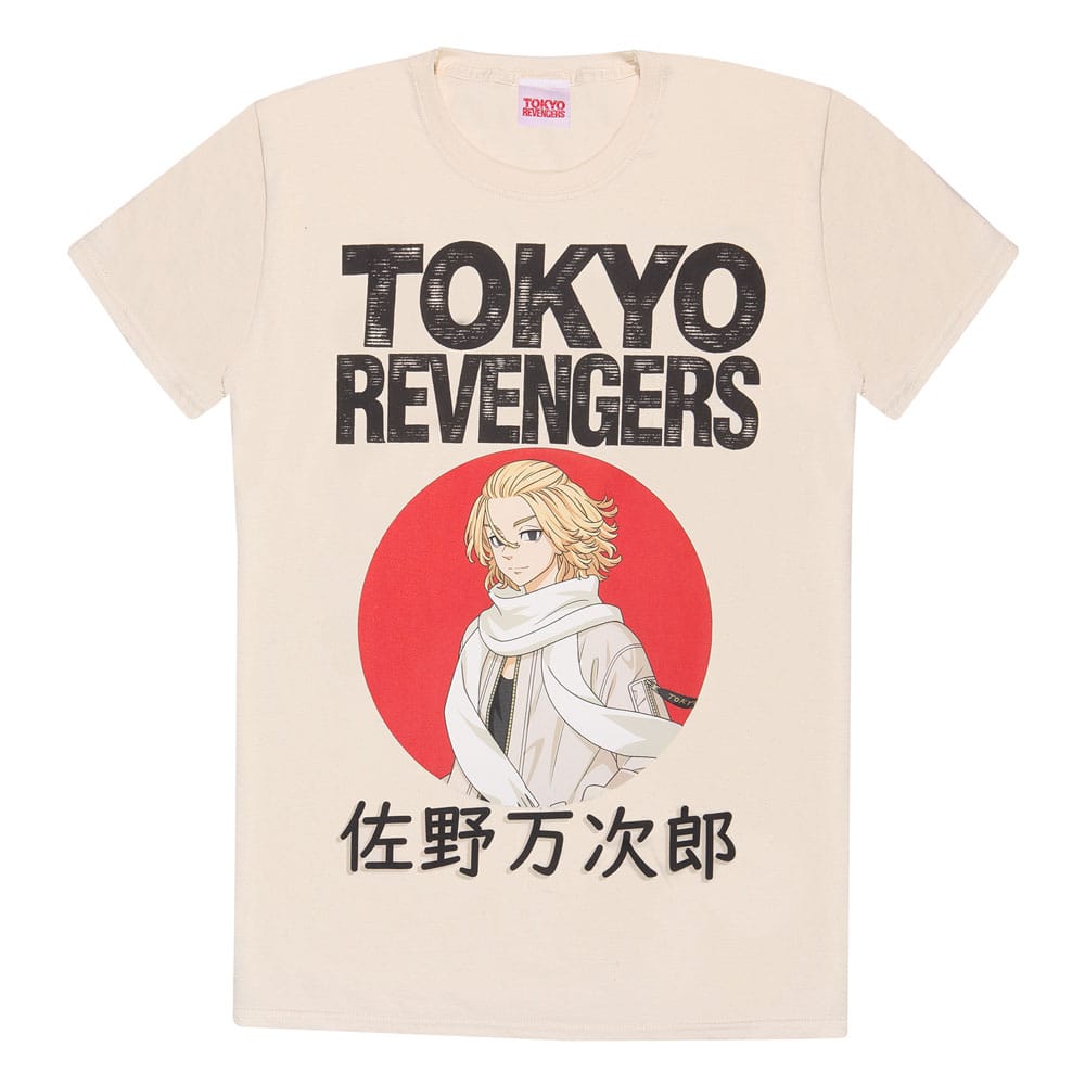 Tokyo Revengers T-Shirt Manjiro Sano Red Circle Size S Heroes Inc
