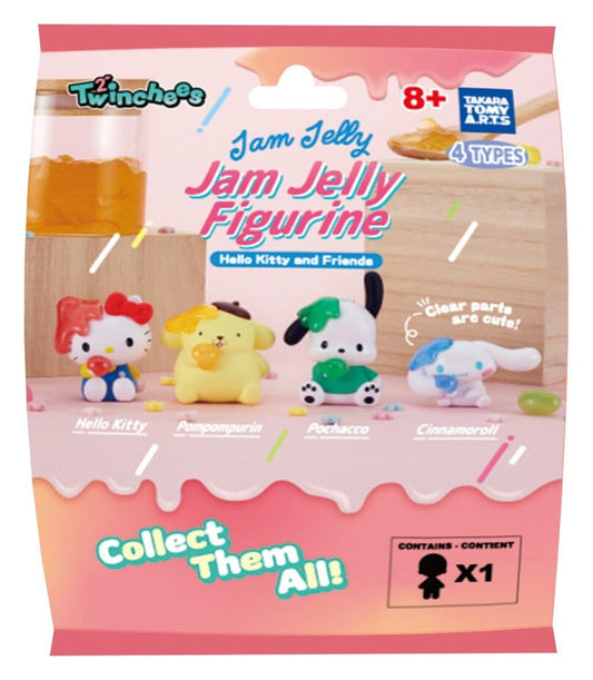 Sanrio Twinchees Mini Figures Hello Kitty & Friends Jam Jelly 5 cm Blind Pack Display (24) Takara Tomy