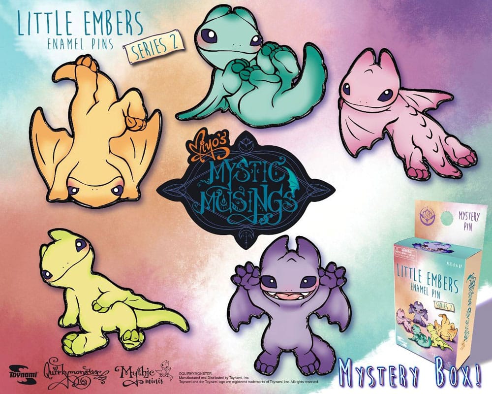 Miyo's Mystic Musings Enamel Pins Little Embers Series 2 5 cm Blind Box Display (10)