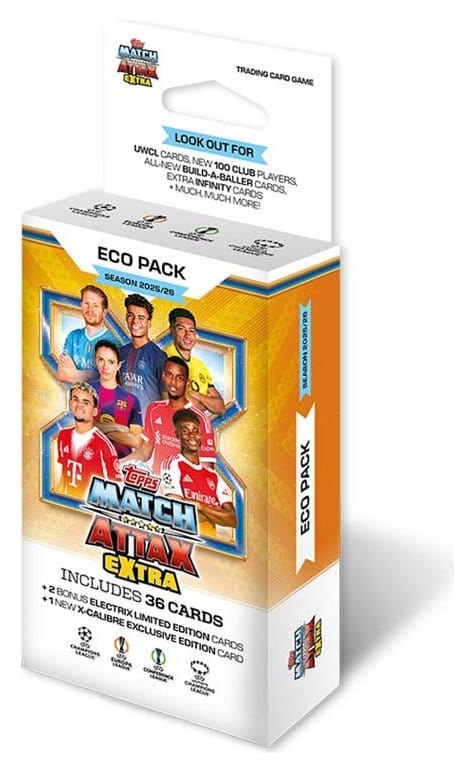 UEFA Champions League Match Attax Extra Trading Cards 2025/26 Eco Pack Topps/Merlin