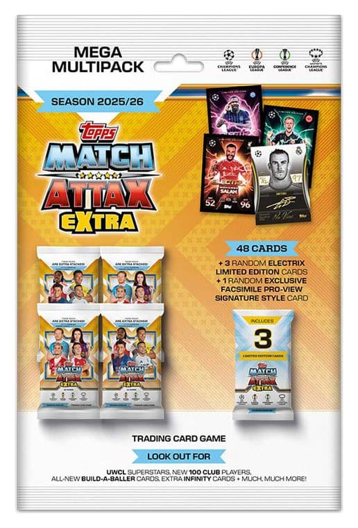 UEFA Champions League Match Attax Extra Trading Cards 2025/26 Mega Multipack Topps/Merlin