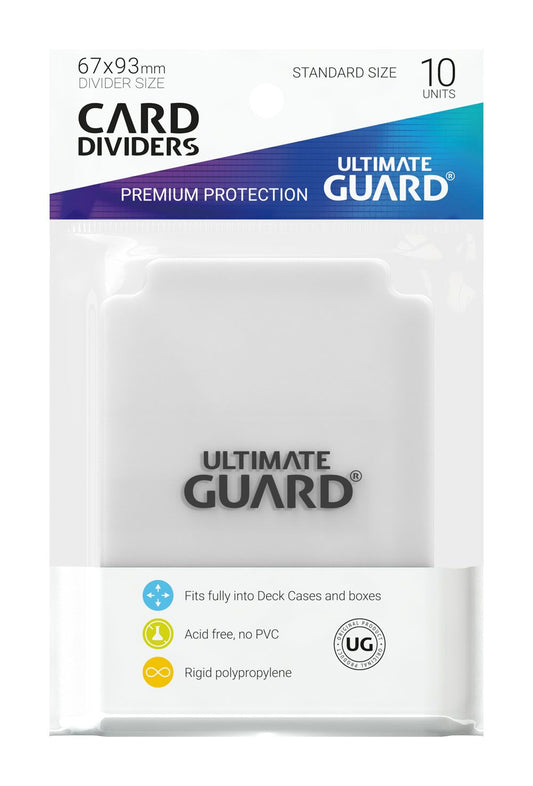 Ultimate Guard Card Dividers Standard Size (10) - Transparent Ultimate Guard