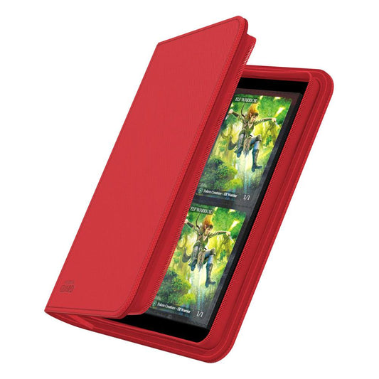 Ultimate Guard Zipfolio 160 8-Pocket Xenoskin - Red Ultimate Guard